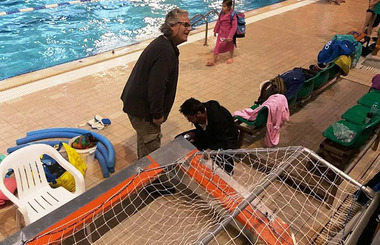 NOΠ : Διοίκηση O NOΠ με πρωτοβουλία του μέλους και γονέα Γιάννη Καραϊσκου επισκεύασε όλα τα τέρματα στο Εθνικό Κολυμβητήριο και τα παραδίδει σε κοινή χρήση από όλους