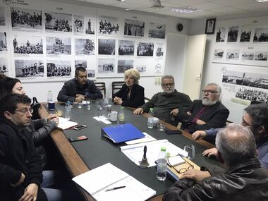 Διαβούλευση της διοίκησης του ΝΟΠ με την αντιπροσωπεία του Συριζα-Προοδευτική Συμμαχία .
