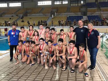 12ο Τουρνουά Πόλο Splash Κ13 & Κ15,  Εθνικό Κολυμβητήριο Πατρών, 11-14/11/2021 .  Το αργυρό μετάλλιο οι μίνι παίδες του ΝΟΠ1