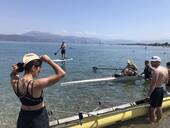 Κωπηλασία και SUP : Κοινή προπόνηση των τμημάτων στην παραλία της Πλαζ