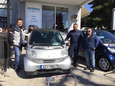 ΝΟΠ: Διοίκηση Λαχειοφόρος ΝΟΠ: Παραδόθηκε το αυτοκίνητο SMART του λαχνού Νο 261