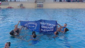 Καλλιτεχνική Κολύμβηση. Στιγμιότυπα από την επίδειξη. Έναρξη συμμετοχής στο Πανελλήνιο Πρωτάθλημα κορασίδων- 03-05/07/2024