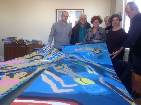 NOΠ: Διοίκηση Εντυπωσιακά ζωγραφικά έργα παιδιών από το Εικαστικό Εργαστήρι Δήμου Πατρέων παραχωρήθηκαν και θα εκτίθενται στους χώρους του Κολυμβητηρίου του ΝΟΠ