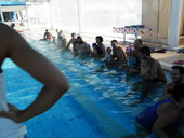 Baby swimming