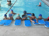 Baby swimming